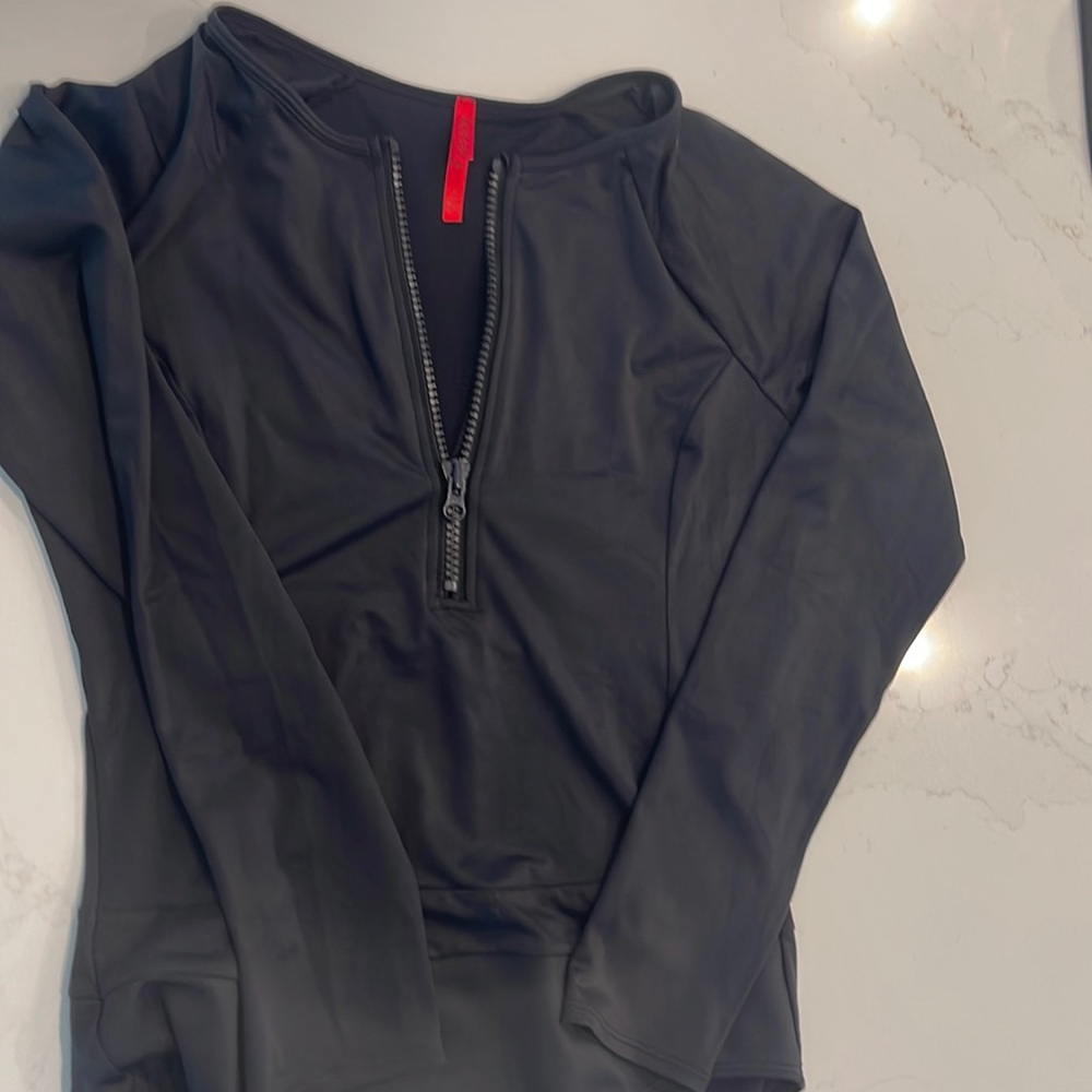 SPANX one piece swimsuit / rash guard 12, gently used.